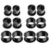 BodyJ4You 18PC Tunnel Kit Ear Plugs Stretching Set 14G-00G Stainless Steel Single Flare Expanders - BodyJ4you