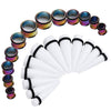 BodyJ4You 24PC Big Gauges Kit Stretching 00G-20mm Multicolor Acrylic Tapers Steel Plugs Tunnels Set - BodyJ4you