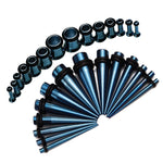 BodyJ4You 28PC Gauges Kit Ear Stretching 12G-0G Surgical Steel Tunnel Plugs Tapers Piecing Set - BodyJ4you