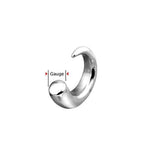BodyJ4You 2PC Glass Ear Tapers Hanger Plugs 2G-14mm Lava Red Teardrop Twist Gauges Piercing - BodyJ4you