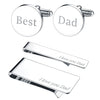 BodyJ4You 4PC Cufflinks Tie Bar Money Clip Button Shirt Father Day Love Best Dad Gift Box Set - BodyJ4you