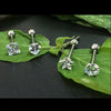 BodyJ4You 4PCS Clear CZ Tongue Rings Set Surgical Steel 14G Straight Piercing Barbells Body Jewelry - BodyJ4you