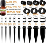 BodyJ4You 50PC Ear Stretching Kit Aftercare Jojoba Oil / Biege Skin Tone Tapers Acrylic Gauges 14G-00G / Tunnels Flexible Silicone Expander 8G-12mm / Durable Lightweight - BodyJ4you