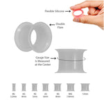 BodyJ4You 50PC Gauges Kit Ear Stretching Aftercare Jojoba Oil Wax | Flexible Tunnel Plugs Expander Tapers | 14G-12mm | Dark Blue Glitter Silicone Acrylic Plastic | Natural Recovery Solution - BodyJ4you