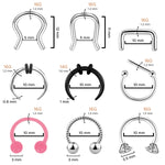 BodyJ4You 80PC Septum Nose Rings Piercing Bump Aftercare | Horseshoe BCR Captive Hoop Retainer Clicker | 16G Stainless Steel | Lip Tragus Cartilage Earring | Women Girl Body Jewelry Gift Box - BodyJ4you