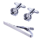 BodyJ4You 9PC Cufflinks Skinny Tie Clip Set Button Shirt Business Men Steel Jewelry Gift Box - BodyJ4you
