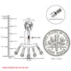 BodyJ4You Belly Button Ring Crown Set CZ Rose Goldtone Steel 14G Girl Woman Navel Body Piercing - BodyJ4you