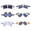 BodyJ4You Cufflink 12 Pairs Two Tone Classy Stylish Men's Cuff Links Elegant Gift Box - BodyJ4you