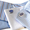 BodyJ4You Cufflink 12 Pairs Two Tone Classy Stylish Men's Cuff Links Elegant Gift Box - BodyJ4you