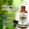 BodyJ4You Jojoba Oil - Organic USDA 100% Pure Natural - Moisturizing Oil Face, Hair, Skin Nails - Cold Pressed, Unrefined, Anti-Aging - Men Women All Skin Types - 2 Fl Oz - BodyJ4you