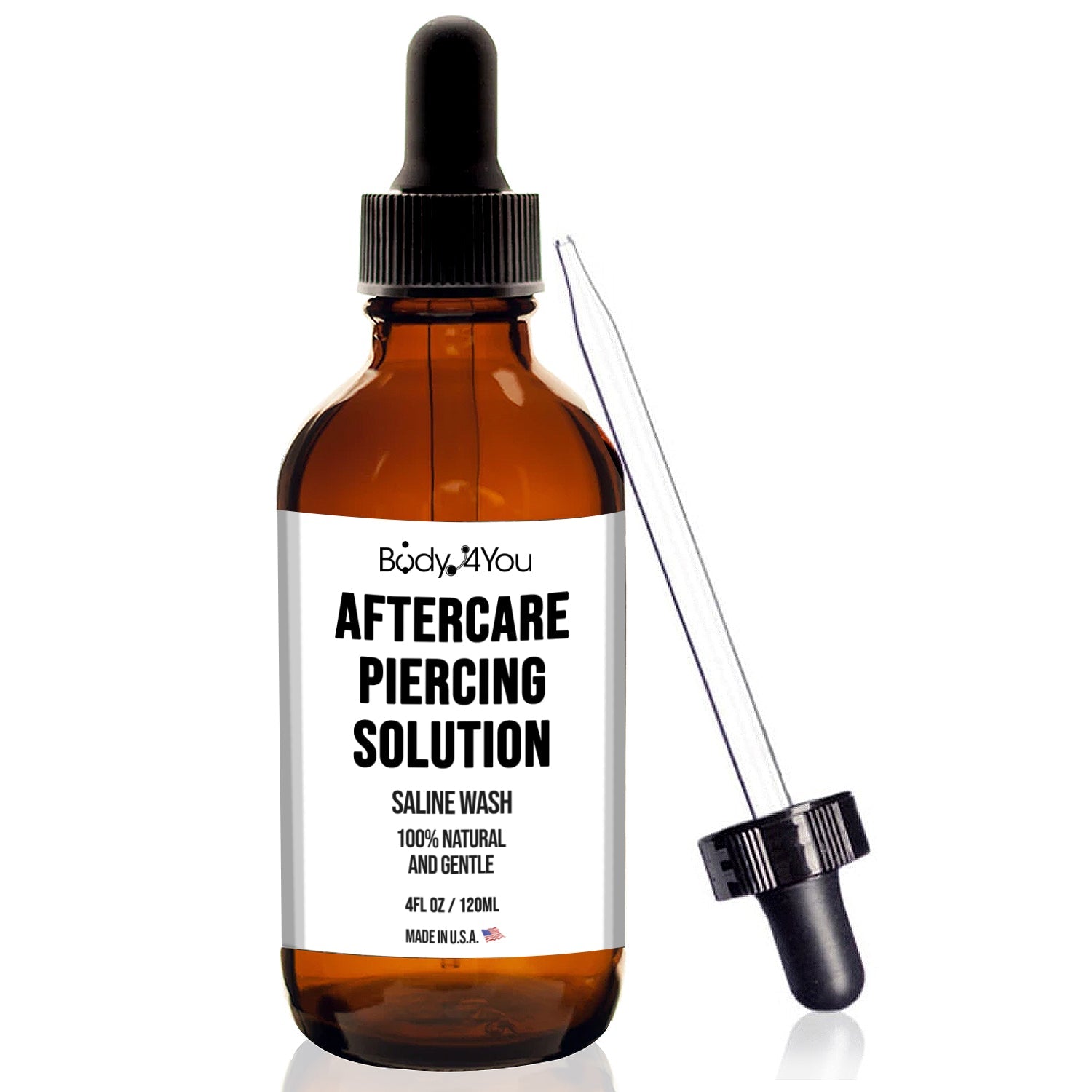 Piercing Aftercare Saline Cleanser Spray  Gauges Ear Lobe Nose Lip Ni –  BodyJ4you
