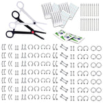 BodyJ4You Professional Body Piercing Kit 14G 16G Belly Ring Labret Tongue Tragus Jewelry - BodyJ4you