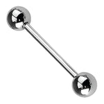 Straight Barbell Stainless Steel 00G-18G Nipple Ear Lobe Genital Body Piercing Jewelry