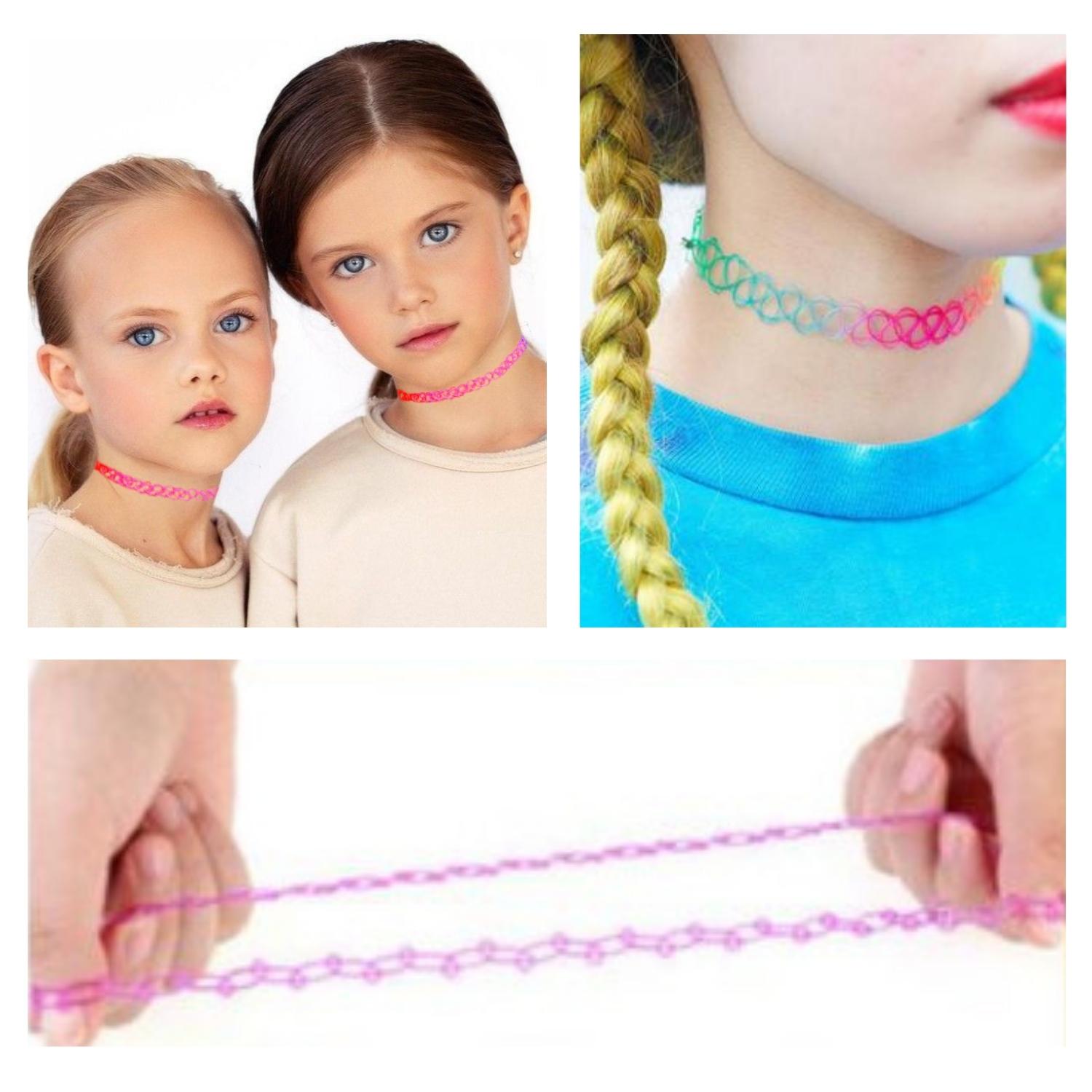 12PC Tattoo Choker Necklace Set - 90s Accessories Women Teen Girls Kid –  BodyJ4you