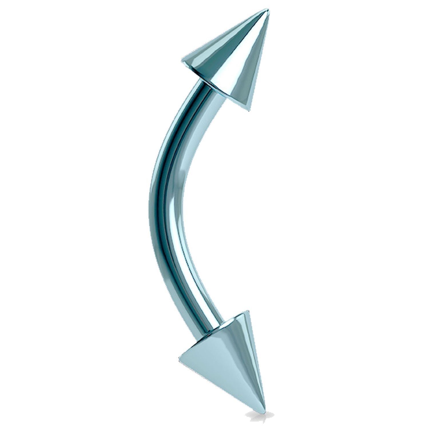 Spiked discount curved barbell