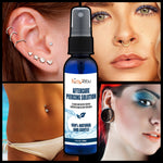 3PC Piercing Aftercare Set | Saline Spray Ear Balm Jojoba Oil | Gauges Ear Lobe Nose Nipple Navel Belly | Cleanser Wash Natural Skin Recovery | Sea Salt Aloe Tea Tree Vitamins