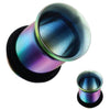 Ear Tunnel Plugs Single Flare Gauges 20MM-14G Rainbow Flesh Stretching Jewelry - BodyJ4you