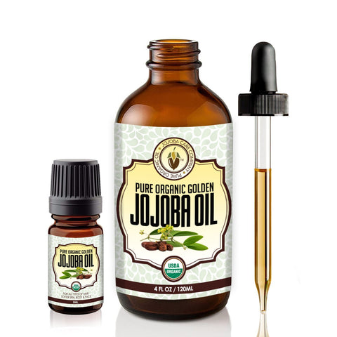 Jojoba Oil USDA 100% Organic Natural Pure Unrefined Treatment Face Skin Travel Size Set - BodyJ4you