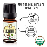 Jojoba Oil USDA 100% Organic Natural Pure Unrefined Treatment Face Skin Travel Size Set - BodyJ4you