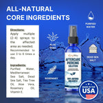Piercing Aftercare Saline Cleanser Spray | Gauges Ear Lobe Nose Lip Nipple Navel Belly | Wash Natural Care Treatment Solution Mist | Tea Tree Aloe Sea Salt | 4oz (120ml) - BodyJ4you
