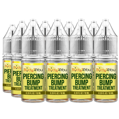 Piercing Bump Aftercare Treatment |Skin Mark Removal Keloid Soothing | Ear Lobe Tragus Nose Lip Nipple | Natural Solution Oil Drops Bottle | Business Bulk Case Box Wholesale Lot - BodyJ4you