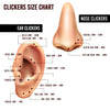 Piercing Ring 14G 16G 18G Hinged Clicker Hoop Implant Grade Titanium CZ Gem Nose Septum Tragus Daith Ear - BodyJ4you