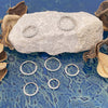 Piercing Ring 14G 16G 18G Hinged Clicker Hoop Implant Grade Titanium CZ Paved Gem Nose Septum Tragus Daith Ear - BodyJ4you