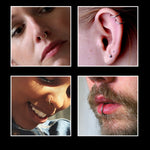 Piercing Ring 14G Hinged Clicker Segment Hoop Implant Grade Titanium Nose Septum Tragus Daith Ear - BodyJ4you