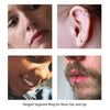 Piercing Ring Hinged Clicker Segment Hoop 4G-20G Goldtone Steel Nose Septum Lip Tragus - BodyJ4you