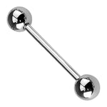 Straight Barbell Stainless Steel 14G-16G Industrial Body Piercing Jewelry - BodyJ4you